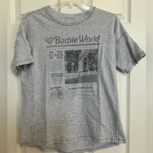 Aerie Barbie World Oversized Graphic T Shirt XXS